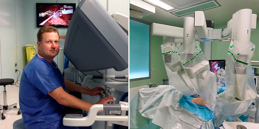 Гладышев Дмитрий Владимирович провел роботическую операцию на роботе da Vinci Xi